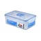 Lock &amp; Lock Classic Food Container With 3 Divider HPL817C Clear/Blue 1L