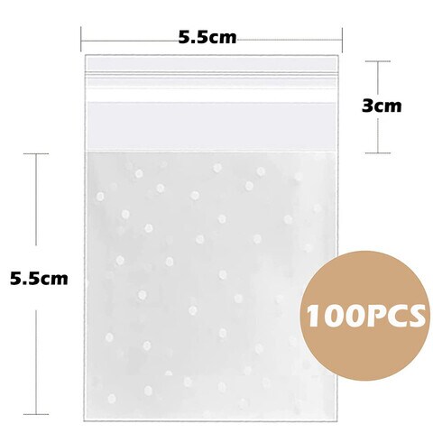 Buy Homarket® Christmas Cellophane Bags 100 Pcs Clear Resealable Snowflake Sealed Plastic Package Cellophane Bags with Adhesive Closure for Bakery Cookie Candies Dessert Poly Bags（GC2622A） in UAE