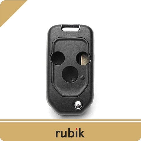 Rubik 3 Buttons Modified Car Remote Key Case Uncut Flip Key Blade Fob Shell Case For Honda Accord Civic CR-V Fit Jazz Insight Odyssey Pilot