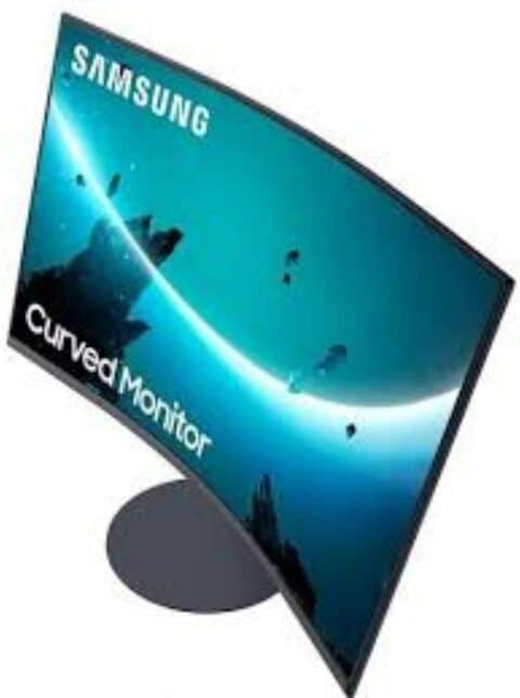 Samsung 27&quot; T55 Full HD 1000R Curved 75Hz Gaming Monitor, bezel less - LC27T550FDMXUE