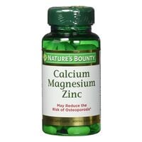 Nature&#39;s Bounty Calcium Magnesium Zinc Mineral Supplement 100 Coated Caplets