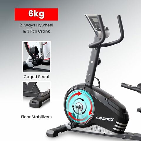 Buy Sparnod SRB 31 Recumbent Exercise Bike 8 Resistance Levels