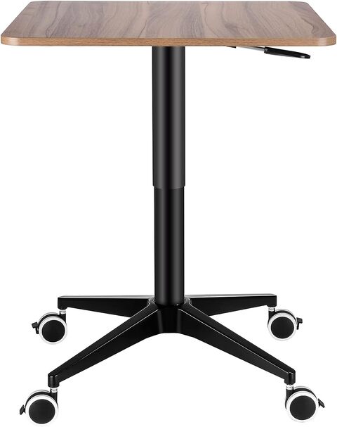 Height adjustable deals desk with wheels