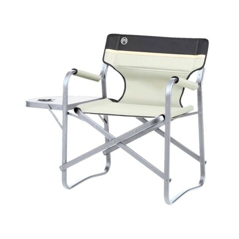 Coleman deck chair with folding sale table