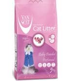 اشتري Van Cat White Clumping Bentonite Cat Litter Baby Powder 5Kg في الامارات