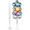 Besto 6 Set Balloon Stand Holder Sticks with Base Kit and Flower Clips,Reusable Table Balloon Holder Stand Set Suitable for Birthday, Baby Shower, Wedding, Party, Anniversary Decorations