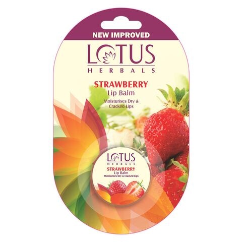 Lotus Herbals Strawberry Lip Balm Clear 5g