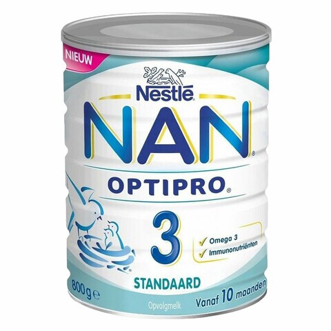 buy nestle nan optipro stage 3 milk powder growing up stage 3 tin 800 gram online shop baby products on carrefour jordan