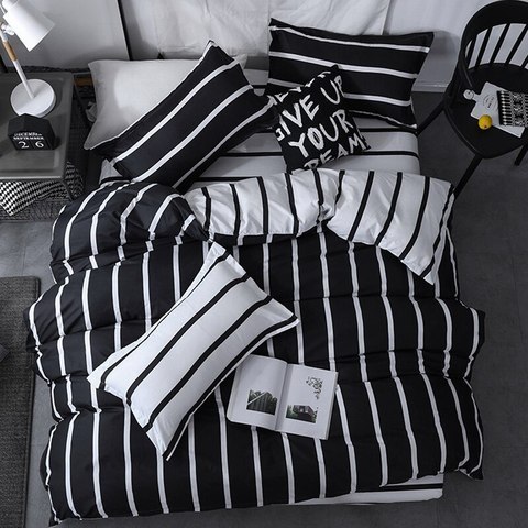 Deals for Less - King Size, Bedding Set of 6 Pieces,  Stripe  Design