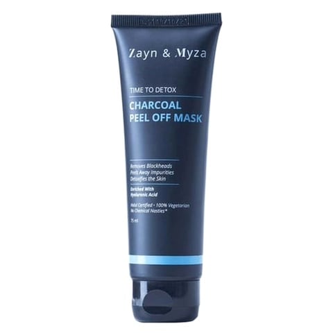 Zayn &amp; Myza Time To Detox Charcoal Peel Off Mask Black 75ml