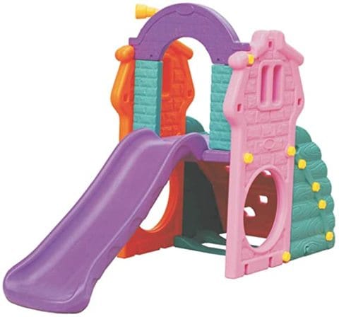 Rainbow Toys - Club house Climber with Slide twin tower play house size 300*185*175cm. (Slide Only)