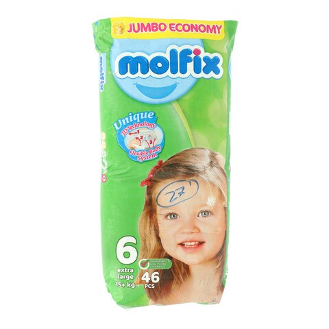 Molfix Anti Leakage Comfortable Extra Large Baby Diapers (Size 6), Abo -  Click Cuisine