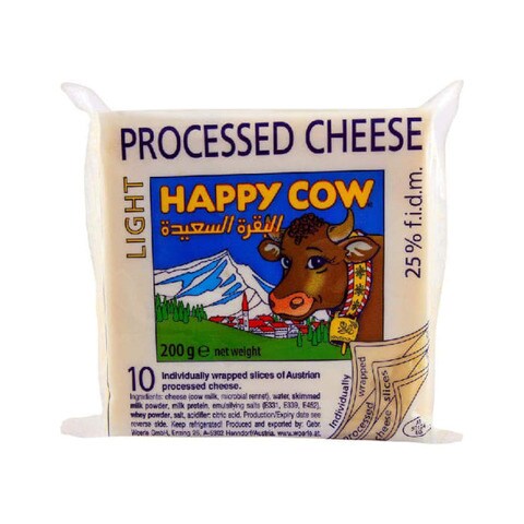 Happy Cow Low Fat Slices 200 gr