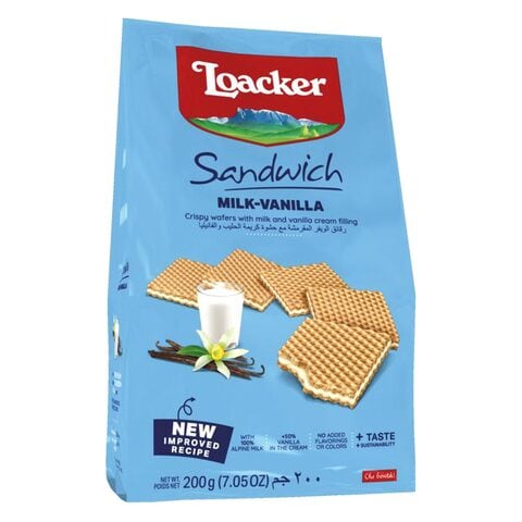 Loacker Sandwich Milk Vanilla Wafer 200g