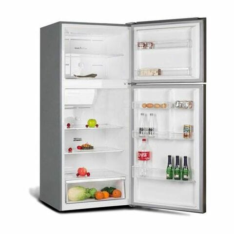 Bombani Double Door Refrigerator 348L BR390SS Silver