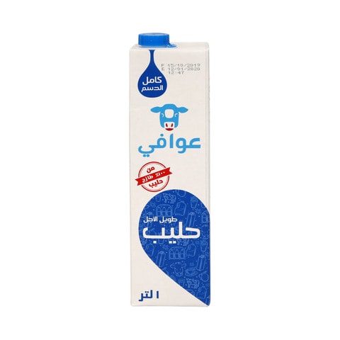 Awafi Long Life Milk Full Fat 1L