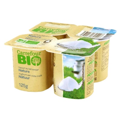 Buy Carrefour Bio Organic Apple Compote 12X90GR Online - Shop Bio