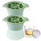 IBAMA Set of 2 Sphere Ice Cube Molds, Leak-Free Silicone Ice Molds, Slow-Melting DIY Ice Ball for Cocktail Whiskey Drink Spirits, Cocktail Novelty Drink Molds-Green&hellip;