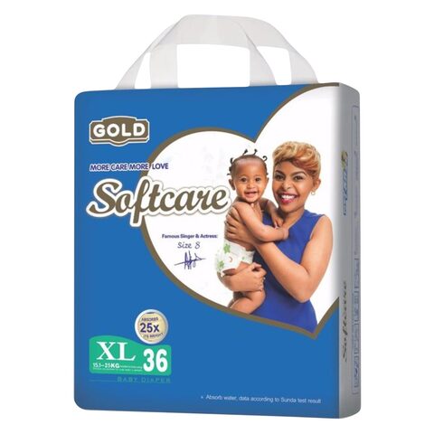Softcare Gold Highcount Junior Diaper 36 Count