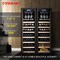 COOLBABY Constant Temperature Air-cooled Wine Cabinet,Red Wine Tea Leaf Cigar Integrated Cabinet,Double Wine Cabinet with Lock,Drinks Fruit Refrigerated Preservation,10 Layers