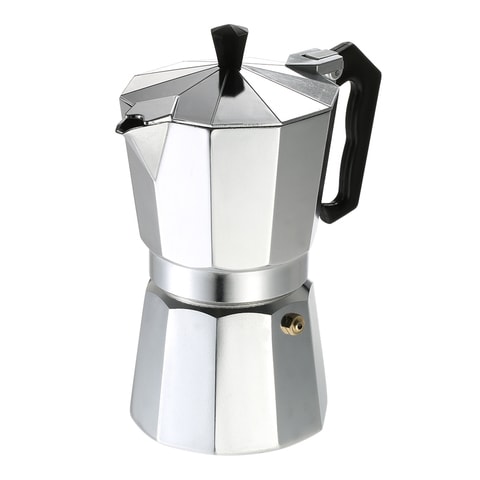 Decdeal - 6-Cup Aluminum Espresso Percolator Coffee Stovetop Maker Mocha Pot for Use on Cooker Gas Stove Electrothermal Furnace