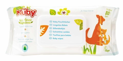 Nuby Baby wipes From 0 Months and Above (80 wipes)