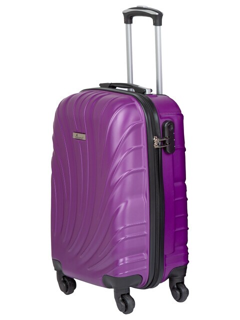 Senator Hard Case Large Luggage Trolley Suitcase for Unisex ABS Lightweight Travel Bag with 4 Spinner Wheels KH115 Purple