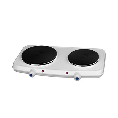 Campomatic Electric Hotplate Fornello Double Plate EP200 2250W White 