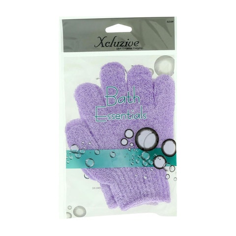 Xcluzive Bath Gloves Violet