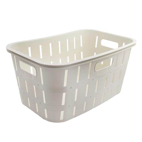 Laundry Basket 45 Liter White