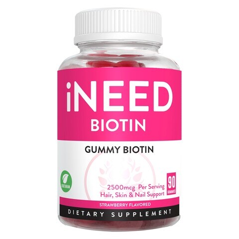 iNeed Biotin Gummy Dietary Supplement 60 Gummies