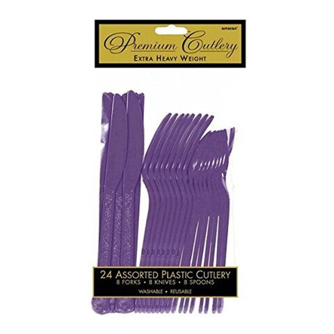 Amscan 24 Knives Purple 8004.25