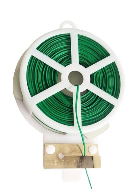 Generic - Muzz Garden Plant Wire Twist Tie Dispenser With Cutter Green 7X7X2Centimeter
