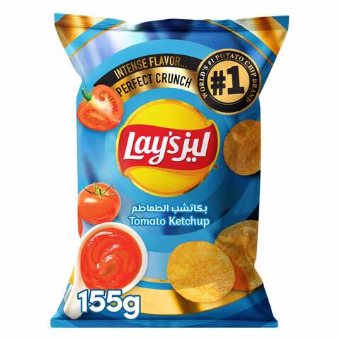 Lay&rsquo;s Tomato Ketchup Potato Chips, 155g