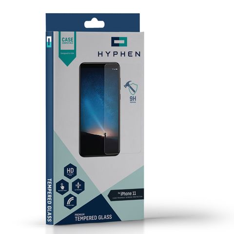 Hyphen Tempered Glass - Case Friendly iPhone 11