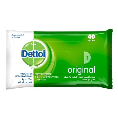 Dettol Original Antibacterial Skin 40 Wipes