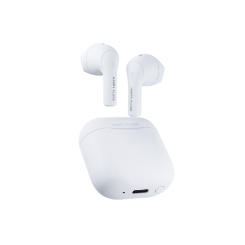 HAPPY PLUGS Joy True Wireless Headphones - White