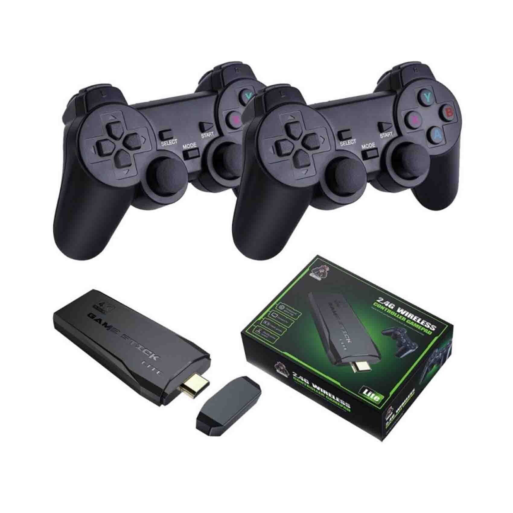 Buy Online 4K Game Stick LITE 2.4G Wireless Controller GamePad Black in  Qatar