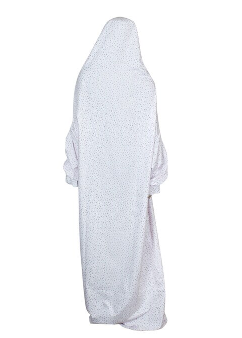 طقم صلاة عباية حجاب خمار اسدال قطعة وقاية نسائي مقاس واحد ( وردي )