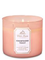 Buy BATH  BODY WORKS WHITE BARN CHAMPAGNE TOAST 3 WICK SCENTED CANDLE 411G in UAE