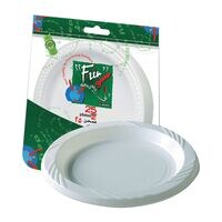 Buy Lavish [50-Unit] Disposable White Foam Plates Size 12 Inch Online -  Shop Home & Garden on Carrefour UAE