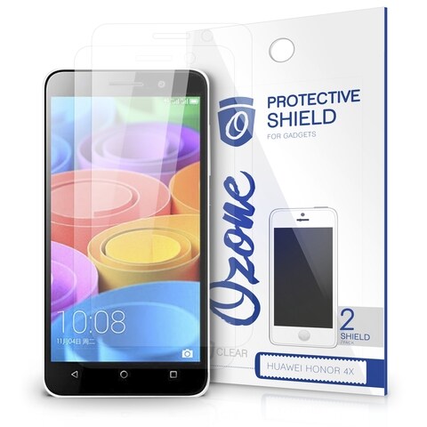 Ozone - Huawei Honor 4X Crystal Clear HD Screen Protector Scratch Guard (Pack of 2)