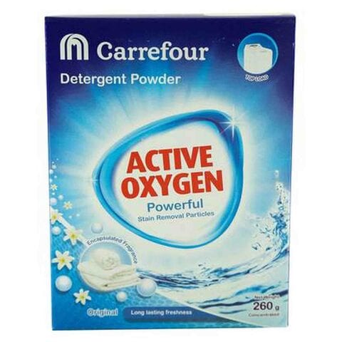 Carrefour Active Oxygen Laundry Detergent Powder Regular Blue 260g