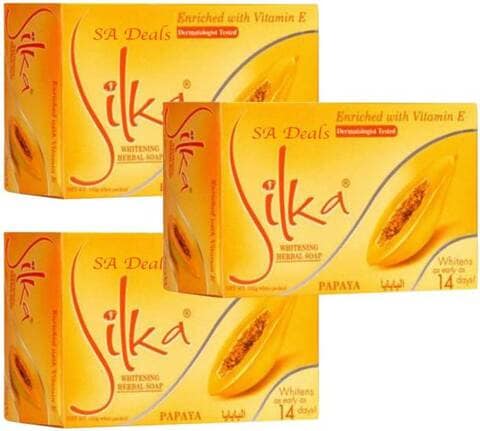 Silka Orange Papaya Soap 3X135Gm