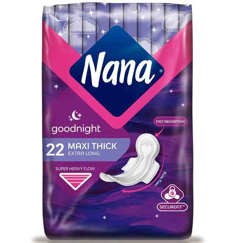 Nana Women Pads Maxi Thick Extra Long Night 22 Pads