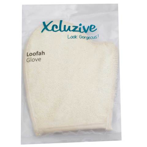 Xcluzive Genuine Loofah Glove White