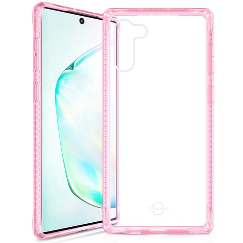 ITskins Samsung Galaxy Note 10 Hybrid Clear cover/case - Pink and Transparent