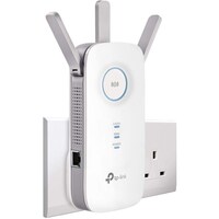 TP-Link AC1750 Universal Dual Band Range Extender, Broadband/Wi-Fi Extender, Wi-Fi Booster/Hotspot with 1 Gigabit Port and 3 External Antennas, Built-in Access Point Mode, UK Plug (RE450).