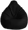 PVC Leather Bean Bag, Black, 4.5kg/H60 x W80 x D50 cm