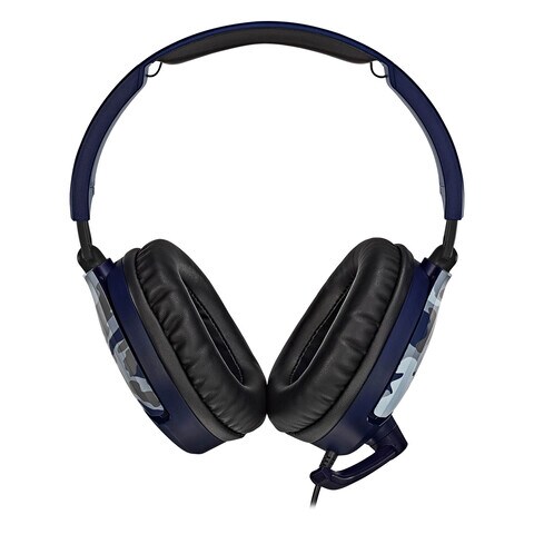 Turtle Beach Recon 70P Wired Over-Ear Gaming Headset With Mic Blue Camouflage